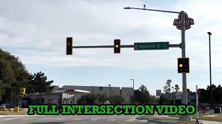 W Robinson St. @ Crossroads Blvd./Rambling Oaks Dr.; Norman, OK (Full Intersection Video)