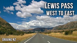 Driving New Zealand: Lewis Pass - West to East | 4K scenic drive