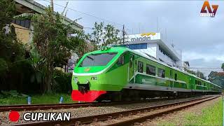 Kereta Inspeksi 4 mengawal Kereta Api PAPANDAYAN menuju Stasiun Garut