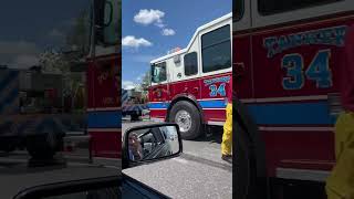 Wild fire captured in Pennsylvania  today - highway was shut down shortly after, do not toss cigs!