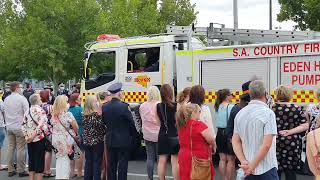 Guard of Honour for SA Country Fire Service volunteer firefighter Louise Hincks