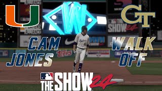 MLB The Show 24 | Miami Hurricanes vs Georgia Tech Yellow Jackets | College Rosters | Xbox Series X