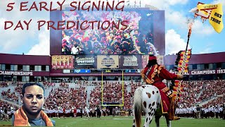 My Early Signing Day 5 BOLD PREDICTIONS for the Seminoles