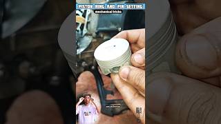 Piston ring and pin setting idea| #foryou