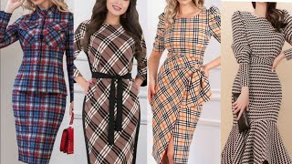 Super Gorgeous check print mermaid Mother Of The Bride Dresses