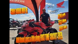 HONDA CBR 1000 RR R Fireblade 2022 Walk Around, specs & Ride along FIRST TIME CIRCUIT EVER Mettet