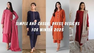 Winter dresses 😊 designs ||khaddar dress collection ❤️ 2023||YouTube video