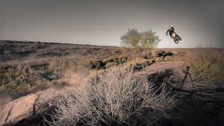 practicing dirt bike whips