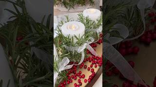 DIY Rosemary Candle Centerpiece