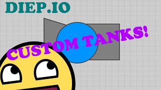 CUSTOM TANKS IN DIEP.IO - GIANT HYBRID!?!? | How to make your own Tank in Diep.io!!!