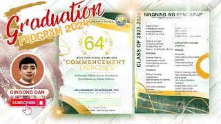 ELEGANT GREEN GOLD THEME GRADUATION PROGRAM 2024