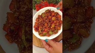 शिमला मिर्च की इतनी टेस्टी सब्जी के देखते ही मुंह में पानी आजाए🤤 #shimlamirch #shorts #short #food