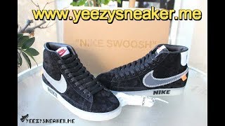 Nike Off White Blazer Mid Black  REVIEW!!!!