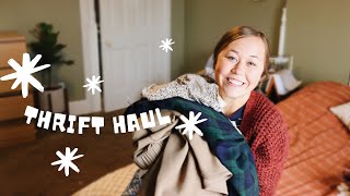 THRIFTING VLOG + TRY ON HAUL