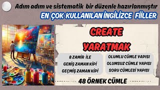 TÜM ÖZNE ZAMİRLERİYLE İNGİLİZCE FİİL ÇALIŞMASI | CREATE:YARATMAK