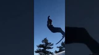 Rockwells crazy flip! #skiing #send #flips