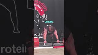 500 kg DEADLIFT! ( @eddiehallwsm ) #shorts