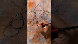 Ganesha painting #ganeshapainting #artshorts #shortsfeed