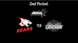 2024 AIHL SEASON: Sydney Bears vs Brisbane Lightning, 2nd Period.