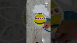 easy and trendy rangoli #rangoliart #shortsfeed #ytshorts #rangoli #rangolidesigns #easy #rangoli