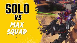 Solo vs 4 Squad Mix : War Robots WR #warrobots