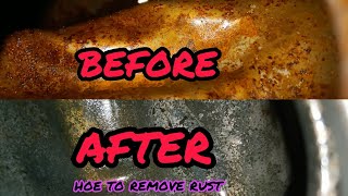 How to remove rust from fuel tank