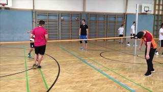 Fussballtennis- Sportunterricht