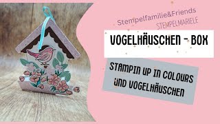 Vogelhäuschen Verpackung mit stampin up/Box in den neuen in colours/ hop von Stempelfamilie &friends