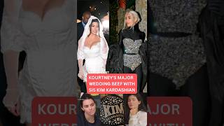 Kourtney's Major wedding Beef with Kim Kardashian #kimkardashian #thekardashians #shorts #viral