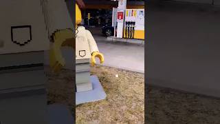 XXL Lego Figure at Gas Station Shell Austria #lego #viral #fypシ #fyp #shorts #xxl