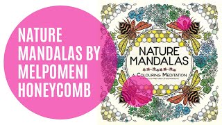 Nature Mandalas by Melpomeni Chatzipanagiotou: Colouring honeycomb page