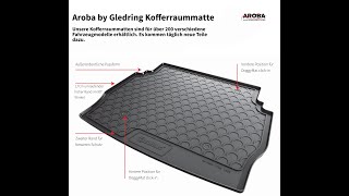 Aroba by Gledring Kofferraumwanne Kofferraummatte Produktvorstellung