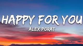 Alex Porat - happy for you (lyrics )