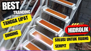 Cara membuat Tangga lipat folding staircase