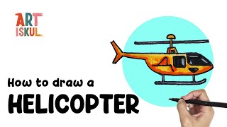 How to draw a Helicopter | Easy and Simple Drawing Tutorial For Beginners