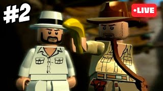 🔴 (AO VIVO) LEGO INDIANA JONES 2: THE ADVENTURE CONTINUES - OS CAÇADORES DA ARCA PERDIDA! #02