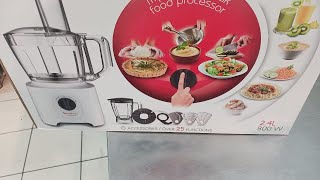 ريفيو عن خلاط وكبه مولينكس 25 وظيفه 800 وات Moulinex food processor 800 watt كبه وخلاط