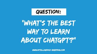 What's The Best Way To Learn About ChatGPT? (Guest: Conor Grennan)