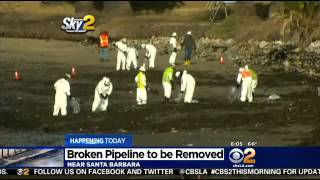 Ruptured Oil Pipeline In Santa Barbara To Be Removed, Volunteers Requested To Help Clean Up