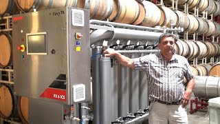 Bucher Vaslin Cross Flow Filtration at Coelho Winery with Owner Dave Coelho