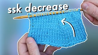 How to SSK: Knitting an SSK Decrease