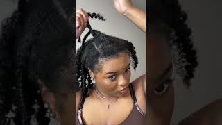 Quick and Easy Natural Hairstyle #naturalhair #protectivestyles #4bhair #4chair #naturalhaircare