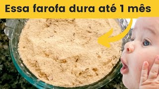 Farofa Simples de Cebola Queimada e Manteiga