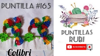 Puntillas Rubi # 165 colibri 🌹🌹