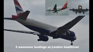 5 Awesome landings at London Heathrow Airport