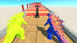 Godzilla 2021; Godzilla 2014 VS Team Ghidorah - Animal revolt battle simulator