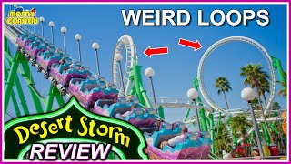 Desert Storm REVIEW - Funky Double Looping Roller Coaster at Castles N' Coasters - RREC ep. 59