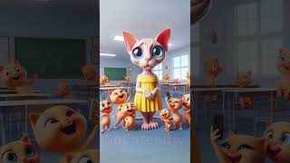 This bald cat gets teased by classmates... until they see what happens next！ #socutekitty #aicats