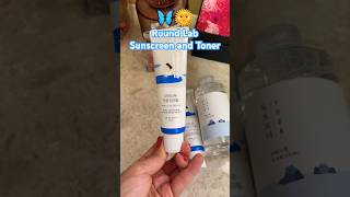 I love this korean sunscreen and toner 💙🌞 #koreanskincare #koreansunscreen #kbeauty