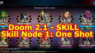 Doom II Raids | Doom 2.1 | Skill Node 1 - One Shot | Doom 2.1 | Marvel Strike Force - Free to Play